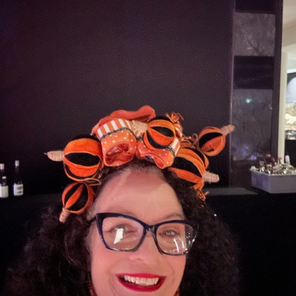 Halloween fascinator headband handmade - Picture 6 of 6
